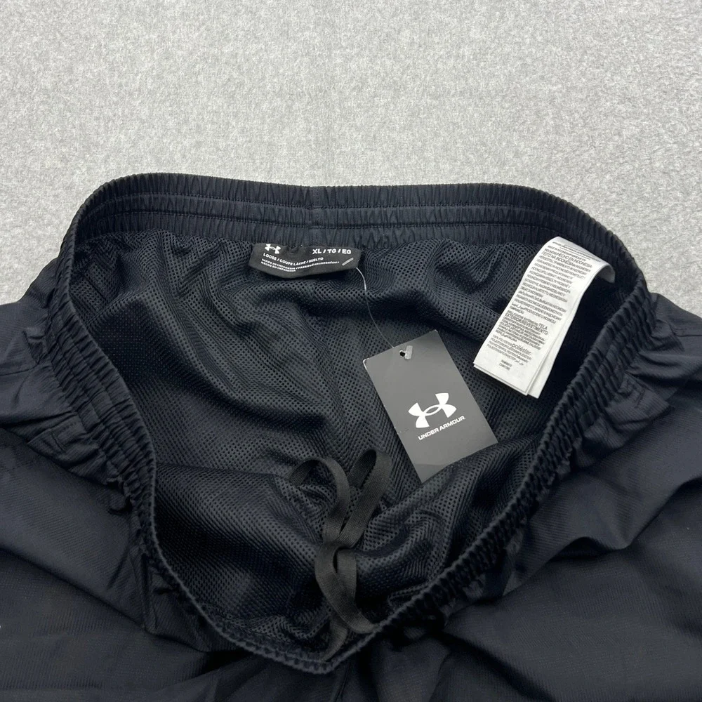 NEW Under Armour Vital Woven Pants Mens XL Black Mesh Lined Ankle Zip 1352031